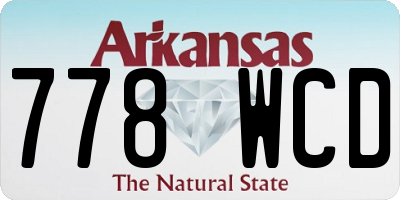 AR license plate 778WCD