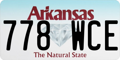 AR license plate 778WCE