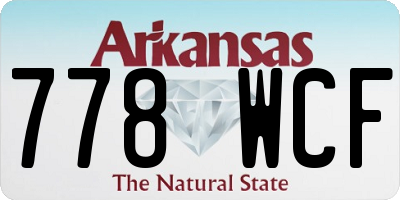AR license plate 778WCF