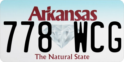 AR license plate 778WCG