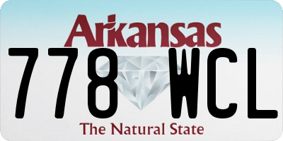 AR license plate 778WCL