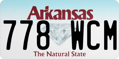 AR license plate 778WCM