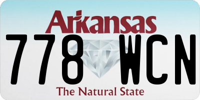 AR license plate 778WCN