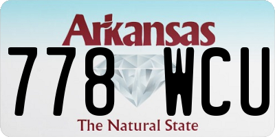 AR license plate 778WCU