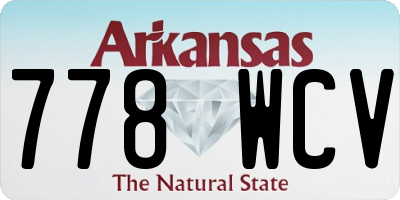 AR license plate 778WCV