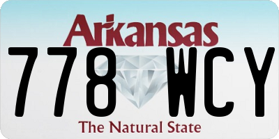 AR license plate 778WCY