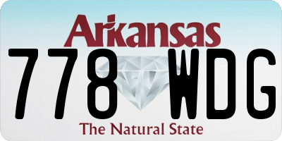 AR license plate 778WDG