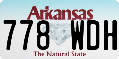 AR license plate 778WDH