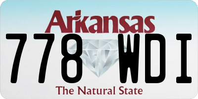AR license plate 778WDI