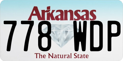 AR license plate 778WDP