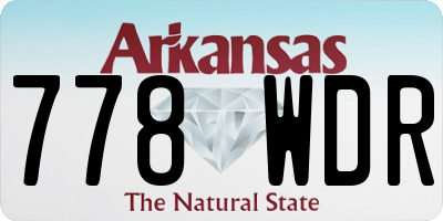 AR license plate 778WDR