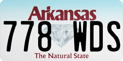 AR license plate 778WDS
