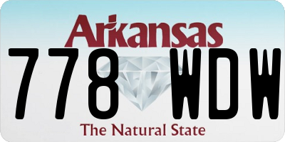 AR license plate 778WDW