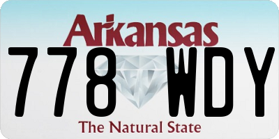 AR license plate 778WDY