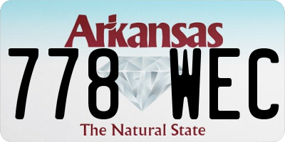 AR license plate 778WEC