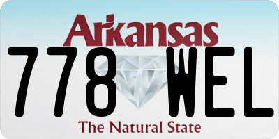 AR license plate 778WEL