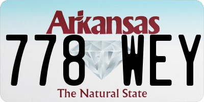 AR license plate 778WEY