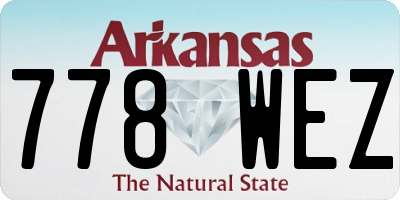 AR license plate 778WEZ