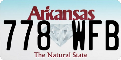 AR license plate 778WFB