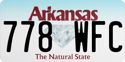 AR license plate 778WFC