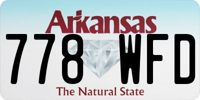 AR license plate 778WFD