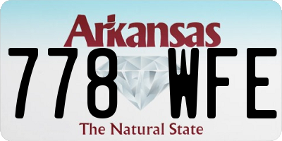 AR license plate 778WFE