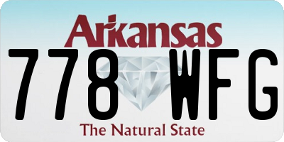 AR license plate 778WFG