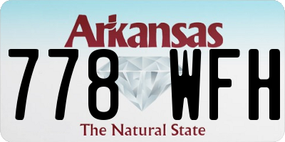 AR license plate 778WFH