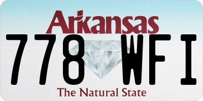 AR license plate 778WFI