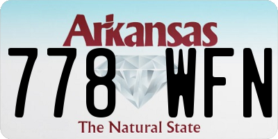 AR license plate 778WFN
