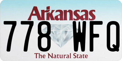AR license plate 778WFQ