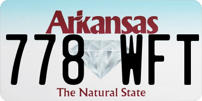 AR license plate 778WFT