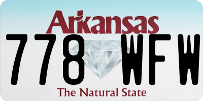 AR license plate 778WFW