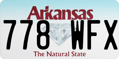 AR license plate 778WFX