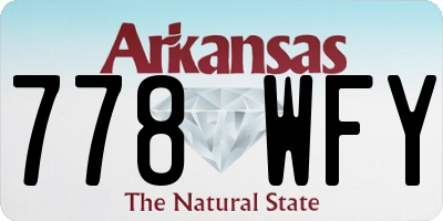 AR license plate 778WFY