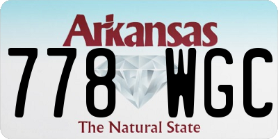 AR license plate 778WGC