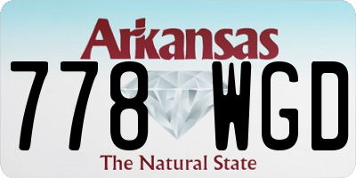 AR license plate 778WGD