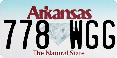 AR license plate 778WGG