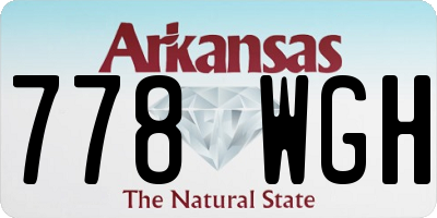 AR license plate 778WGH