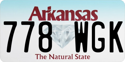 AR license plate 778WGK