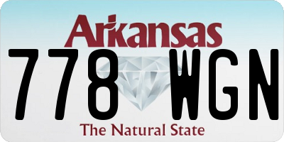 AR license plate 778WGN