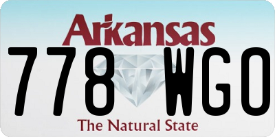 AR license plate 778WGO
