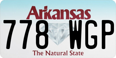 AR license plate 778WGP