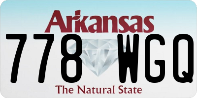 AR license plate 778WGQ