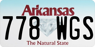 AR license plate 778WGS
