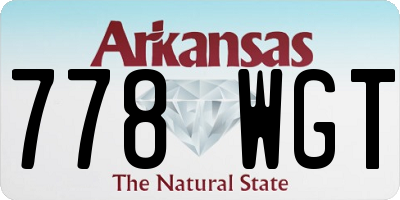 AR license plate 778WGT