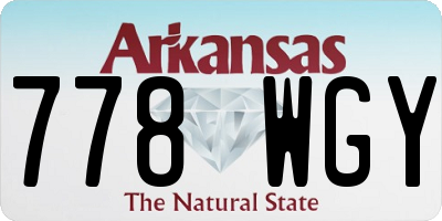 AR license plate 778WGY