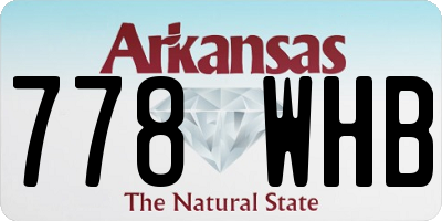 AR license plate 778WHB