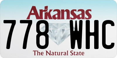 AR license plate 778WHC