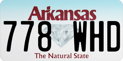 AR license plate 778WHD
